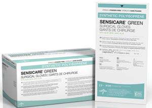 SensiCare® Green with Aloe Powder-Free Surgical Gloves Product Image