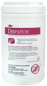 Dispatch Hospital Cleaner Disinfectant Towels with Bleach Product Image