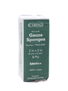 Caring Woven Non-Sterile Gauze Sponges Product Image