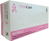 PinkCare Nitrile Powder-Free Exam Gloves Product Image