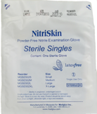 NitriSkin Singles Latex-Free Sterile Nitrile Gloves Product Image