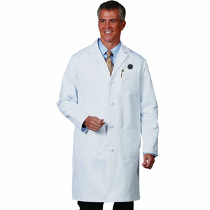 Men's Knee Length Lab Coat Product Image