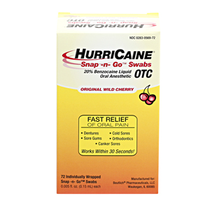 HurriCaine® Topical Anesthetic Snap -N- Go™ Swabs Product Image