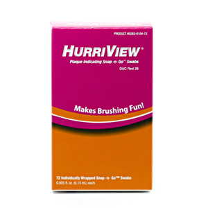 HurriView® Plaque Indicating Snap -N- Go™ Swabs Product Image