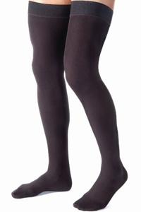 Jobst® for Men 15-20 mmHg Thigh High Ribbed Compression Stockings with Silicone Border Product Image