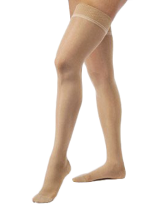 Jobst® Opaque 30-40 mmHg Thigh High Extra Firm Compression Stockings with Silicone Band Product Image