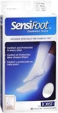 Jobst® Sensifoot™ Diabetic Sock 8-15 mmHg Mini Crew Mild Compression Socks Product Image