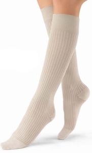 Jobst® soSoft 8-15 mmHg Women's Ribbed Pattern Knee High Mild Compression Socks Product Image