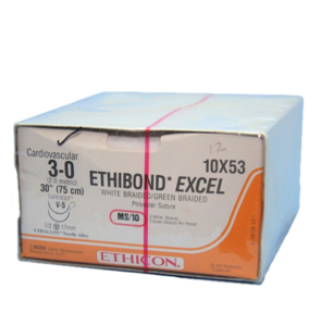 Ethibond Excel® Polyester Sutures, Tapercut, Size 3 Product Image