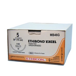 Ethibond Excel® Polyester Sutures, Tapercut, Size 5 Product Image