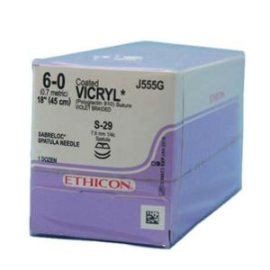 Vicryl® (polyglactin 910) Sutures, Sabreloc Conventional Point Spatula Product Image