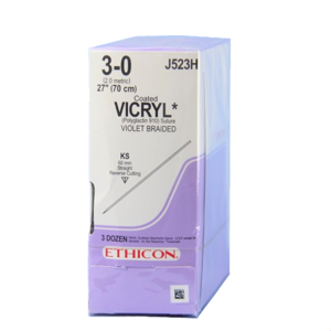 Vicryl® (polyglactin 910) Sutures, Straight Cutting Needle Product Image