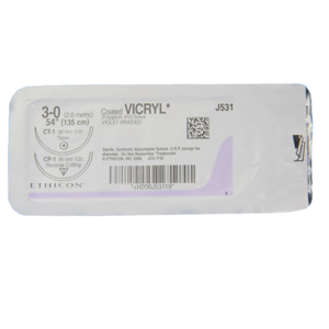 Vicryl® (polyglactin 910) Sutures, Taper Point Reverse Cutting Product Image