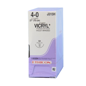 Vicryl® (polyglactin 910) Sutures, Taper Point, Size 4 Product Image