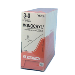 Monocryl® (Poliglecaprone 25) Suture, Straight Cutting Product Image