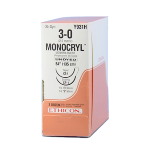 Monocryl® (Poliglecaprone 25) Sutures, Taper Point Reverse Cutting Product Image