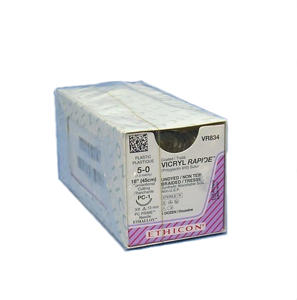 Vicryl™ Rapide (Polyglactin 910) Sutures, Precision Cosmetic Conventional Cutting Prime Product Image