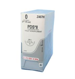  PDS® II (polydioxanone) Sutures, Reverse Cutting, Size 0 Product Image