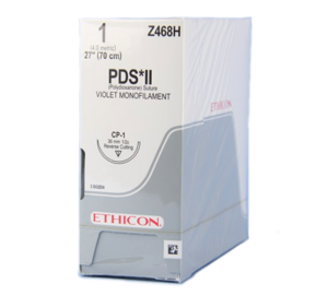  PDS® II (polydioxanone) Sutures, Reverse Cutting, Size 1 Product Image