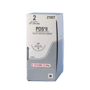  PDS® II (polydioxanone) Sutures, Reverse Cutting, Size 2 Product Image