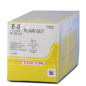 Surgical Gut Suture - Plain, Micropoint Reverse Cutting Product Image