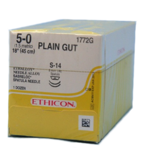 Surgical Gut Suture - Plain, Sabreloc Spatula Product Image