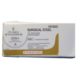 Surgical Stainless Steel Sutures, Conventional Cutting Sternum Product Image