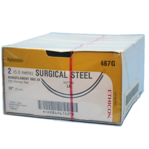 Surgical Stainless Steel Sutures, Reverse Cutting Product Image