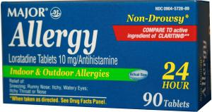 Major®Non-drowsy Allergy Tabs Product Image