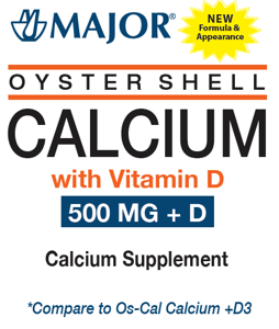 Major® Oyster Shell Calcium Plus D Tablets Product Image