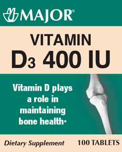 Major® Vitamin D3 IU Tablets Product Image