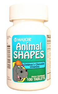 Major® Animal Shapes Chewable Vitamin Product Image