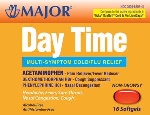 Major® Daytime Liquid Softgels Cold Relief Product Image