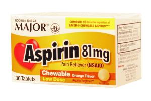 Major® chewable Aspirin Product Image