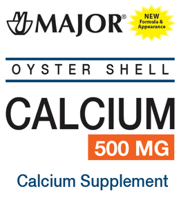 Major® Oyster Shell Calcium Tablets Product Image