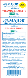 Major® Vitamin-C Tablets Product Image