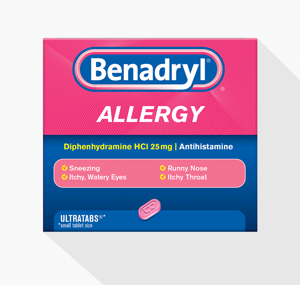 Benadryl® Allergy Ultratab® Tablets Product Image