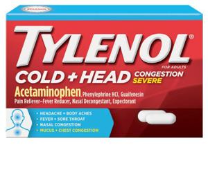 Tylenol® Cold + Head Severe Caplets Product Image